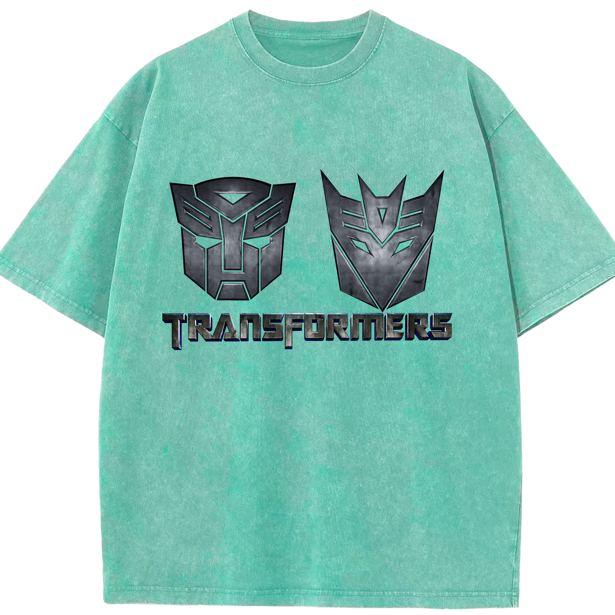 （画像用） Transformers トランスフォーマー 綿100% ヴィンテージ風 半袖Tシャツ（フロントプリント）
